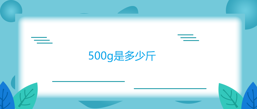 500g是多少斤